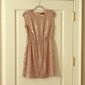 Sequins blush pink dress